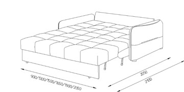 Прямой диван Токио 2 130 (НПБ) в Муравленко - предосмотр 8