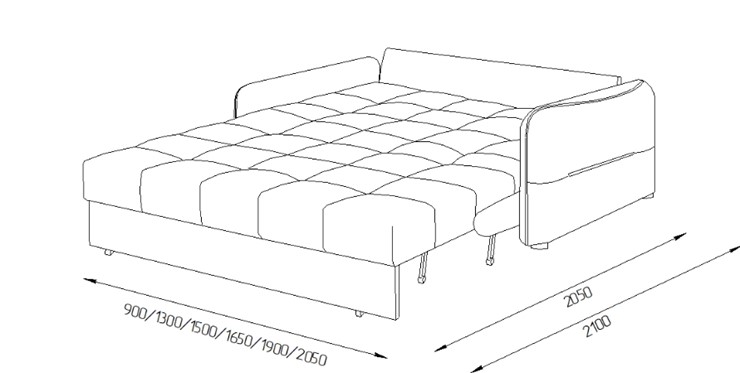 Прямой диван Токио 2 130 (НПБ) в Муравленко - изображение 8