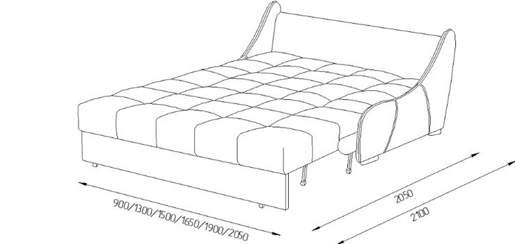 Прямой диван Токио 205 (НПБ) в Салехарде - изображение 3