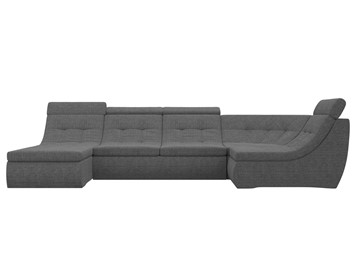 Модульный раскладной диван Холидей люкс, Серый (рогожка) в Салехарде - предосмотр 3