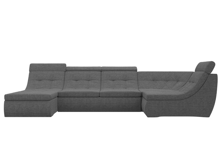 Модульный раскладной диван Холидей люкс, Серый (рогожка) в Салехарде - изображение 3