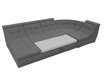 Модульный раскладной диван Холидей люкс, Серый (рогожка) в Салехарде - предосмотр 7
