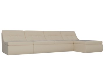 Модульный раскладной диван Холидей, Бежевый (экокожа) в Надыме