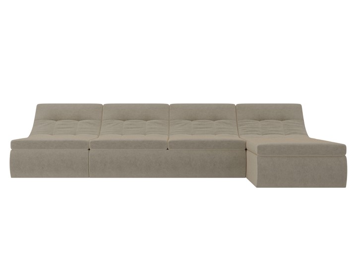 Большой модульный диван Холидей, Бежевый (микровельвет) в Надыме - изображение 5