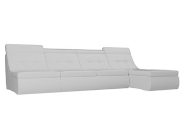Модульный угловой диван Холидей люкс, Белый (экокожа) в Надыме
