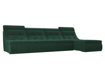Модульный раскладной диван Холидей люкс, Зеленый (велюр) в Салехарде - предосмотр