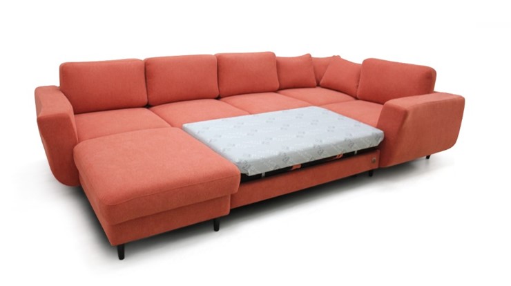 Модульный диван Томас с широкими подлокотниками и пуф-столик с подъемным механизмом в Губкинском - изображение 4
