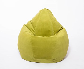 Кресло-мешок Груша малое, велюр однотон, травянное в Надыме - предосмотр 1