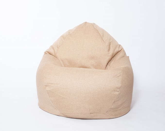 Кресло-мешок Макси, рогожка, 150х100, песочное в Надыме - изображение 1