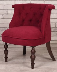 Кресло Бархат (бордовый/темно-коричневый) в Надыме