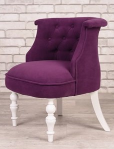 Кресло Бархат (фиолетовый/белый) в Надыме