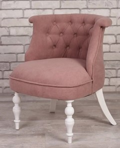Кресло Бархат (розовый/белый) в Надыме