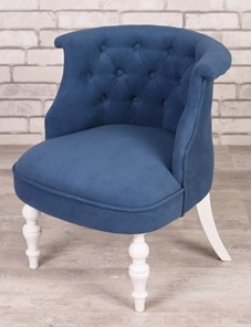 Кресло Бархат (синий/белый) в Надыме