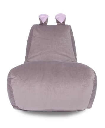 Кресло-игрушка Бегемот кофе/розовый в Ноябрьске - изображение