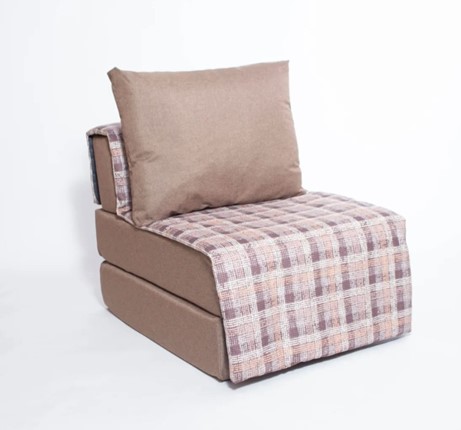 Кресло бескаркасное Харви, коричневый - квадро беж в Лабытнанги - изображение