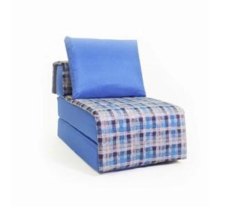 Бескаркасное кресло Харви, синий - квадро в Салехарде - предосмотр