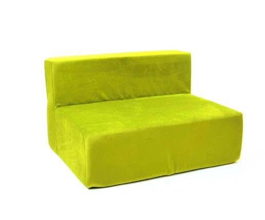 Кресло бескаркасное Тетрис 100х80х60, зеленое в Салехарде - изображение