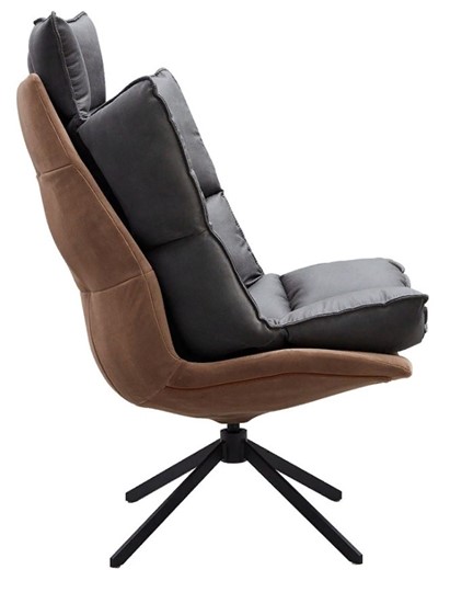 Кресло DC-1565G Brown / ноги металл в Салехарде - изображение 1