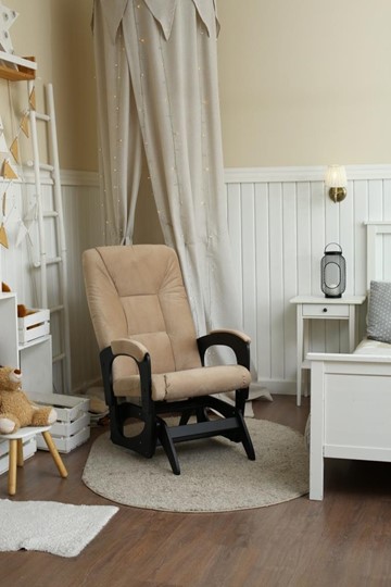 Кресло-качалка Леон маятниковая, ткань AMIGo песок 29-Т-П в Ноябрьске - изображение 6