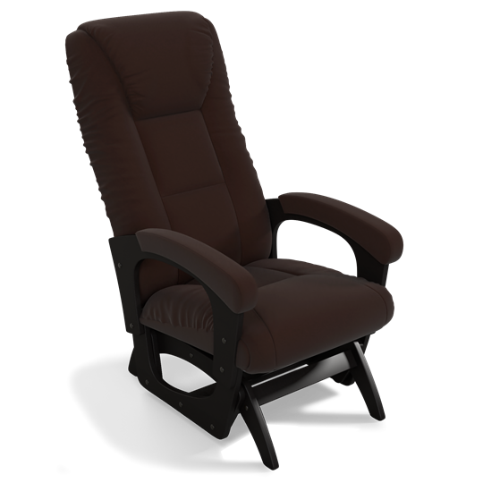 Кресло-качалка Леон маятниковая, ткань AMIGo шоколад 29-Т-Ш в Муравленко - изображение 1