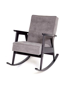 Кресло-качалка Ретро (венге / RS 15 - темно-серый) в Тарко-Сале