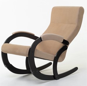 Кресло-качалка в гостиную Корсика, ткань Amigo Beige 34-Т-AB в Новом Уренгое