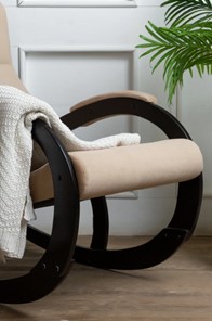 Кресло-качалка в гостиную Корсика, ткань Amigo Beige 34-Т-AB в Муравленко - предосмотр 6