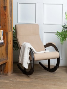 Кресло-качалка в гостиную Корсика, ткань Amigo Beige 34-Т-AB в Губкинском - предосмотр 7