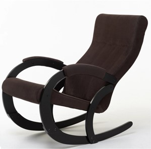 Кресло-качалка в гостиную Корсика, ткань Amigo Coffee 34-Т-AC в Лабытнанги