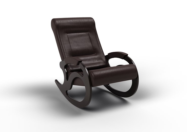 Кресло-качалка Вилла, экокожа крем 11-К-КР в Муравленко - изображение 1