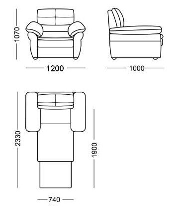 Раскладное кресло Кристина в Ноябрьске - изображение 5