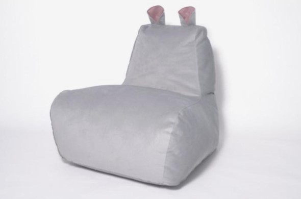 Кресло-мешок Бегемот серый в Губкинском - изображение