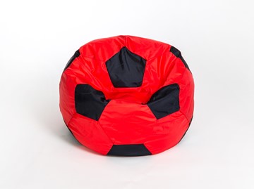 Кресло-мешок Мяч большой, красно-черный в Муравленко