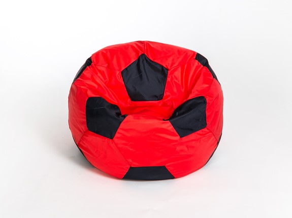 Кресло-мешок Мяч большой, красно-черный в Салехарде - изображение