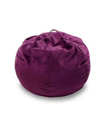 Кресло-мешок Орбита, велюр, фиолетовый в Ноябрьске - изображение
