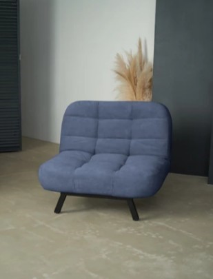 Кресло-кровать Абри опора металл (синий) в Муравленко - изображение 8