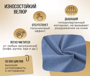Кресло-кровать Абри опора металл (синий) в Муравленко - предосмотр 9