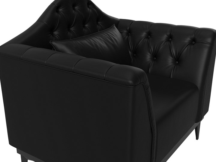 Кресло Флорида, черный (Экокожа) НПБ в Салехарде - изображение 3