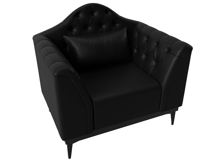 Кресло Флорида, черный (Экокожа) НПБ в Салехарде - изображение 4