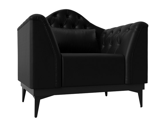 Кресло Флорида, черный (Экокожа) НПБ в Салехарде - изображение