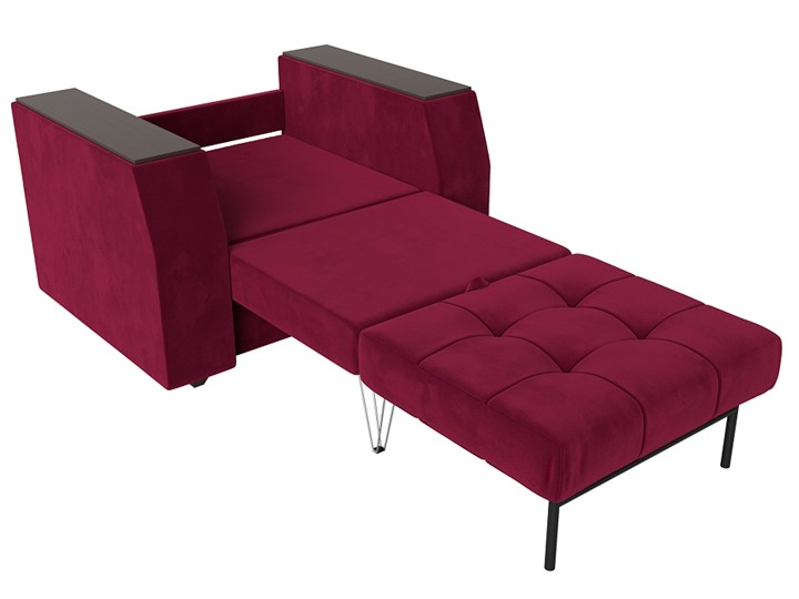 Кресло-кровать Атлантида, Бордовый (Микровельвет) в Салехарде - изображение 1