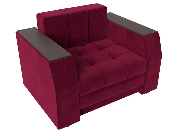Кресло-кровать Атлантида, Бордовый (Микровельвет) в Салехарде - изображение 3
