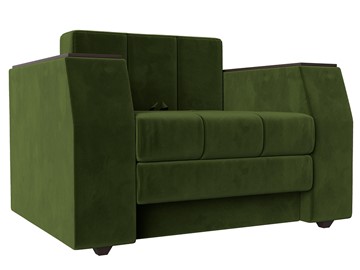 Раскладное кресло Атлантида, Зеленый (Микровельвет) в Салехарде