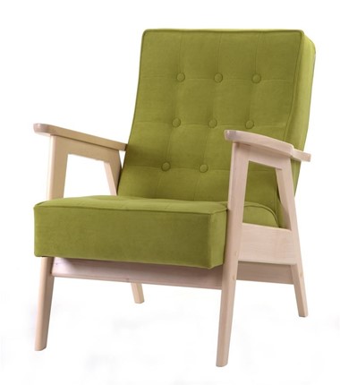 Кресло Ретро (беленый дуб / RS 20 - Лайм) в Салехарде - изображение