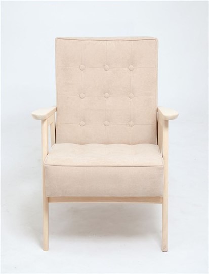 Кресло Ретро (беленый дуб / RS3 - бежевый) в Надыме - изображение 1