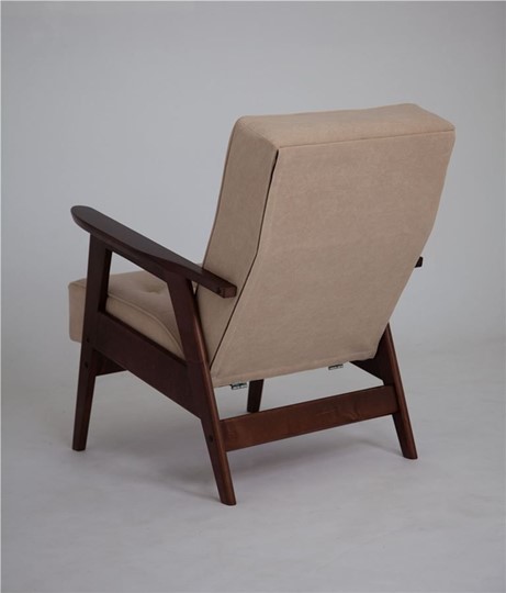 Кресло Ретро (темный тон / RS 03 - бежевый) в Салехарде - изображение 2