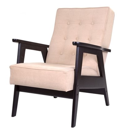 Кресло Ретро (венге / RS 03 - бежевый) в Лабытнанги - изображение