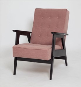 Кресло Ретро (венге / RS 12 - розовый) в Новом Уренгое