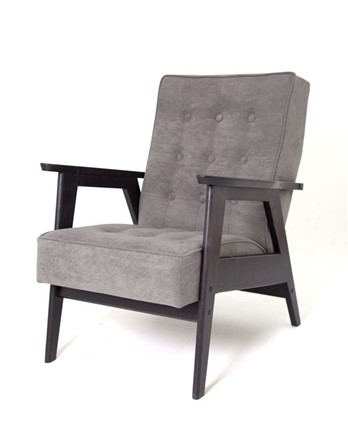 Кресло Ретро (венге / RS 15 - темно-серый) в Салехарде - изображение