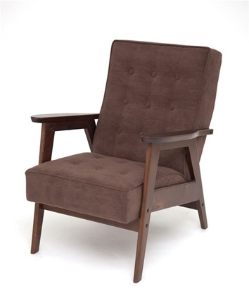 Кресло Ретро (темный тон / RS32 - коричневый) в Салехарде - изображение